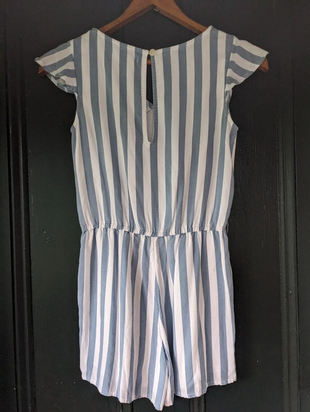 Abercrombie Kids Stripe Jumper Blue White Nautical 90s Cotton 11/12 L Romper